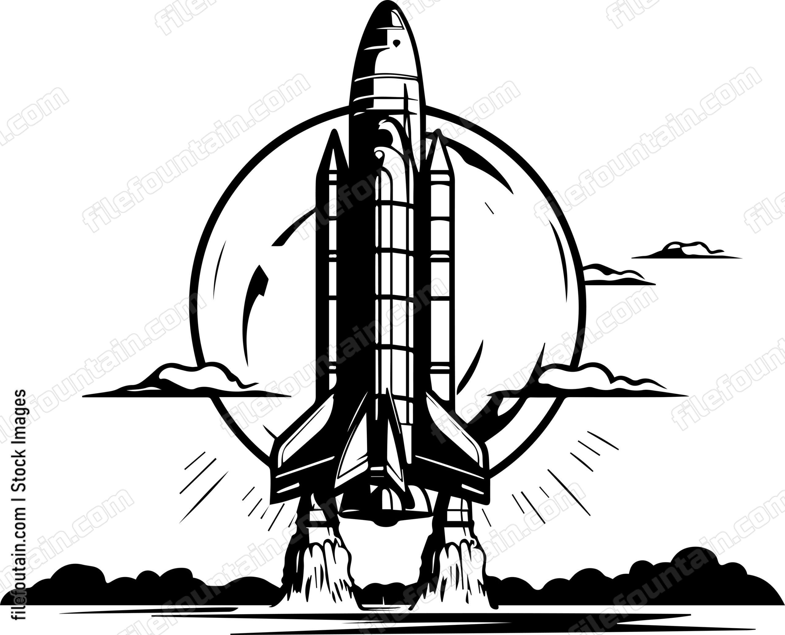 Space Shuttle Rocket Launch