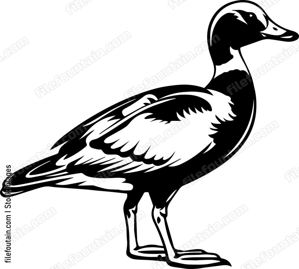 Standing Goose Logo Vector Design FileFountain standing-goose-logo-vector-design-filefountain