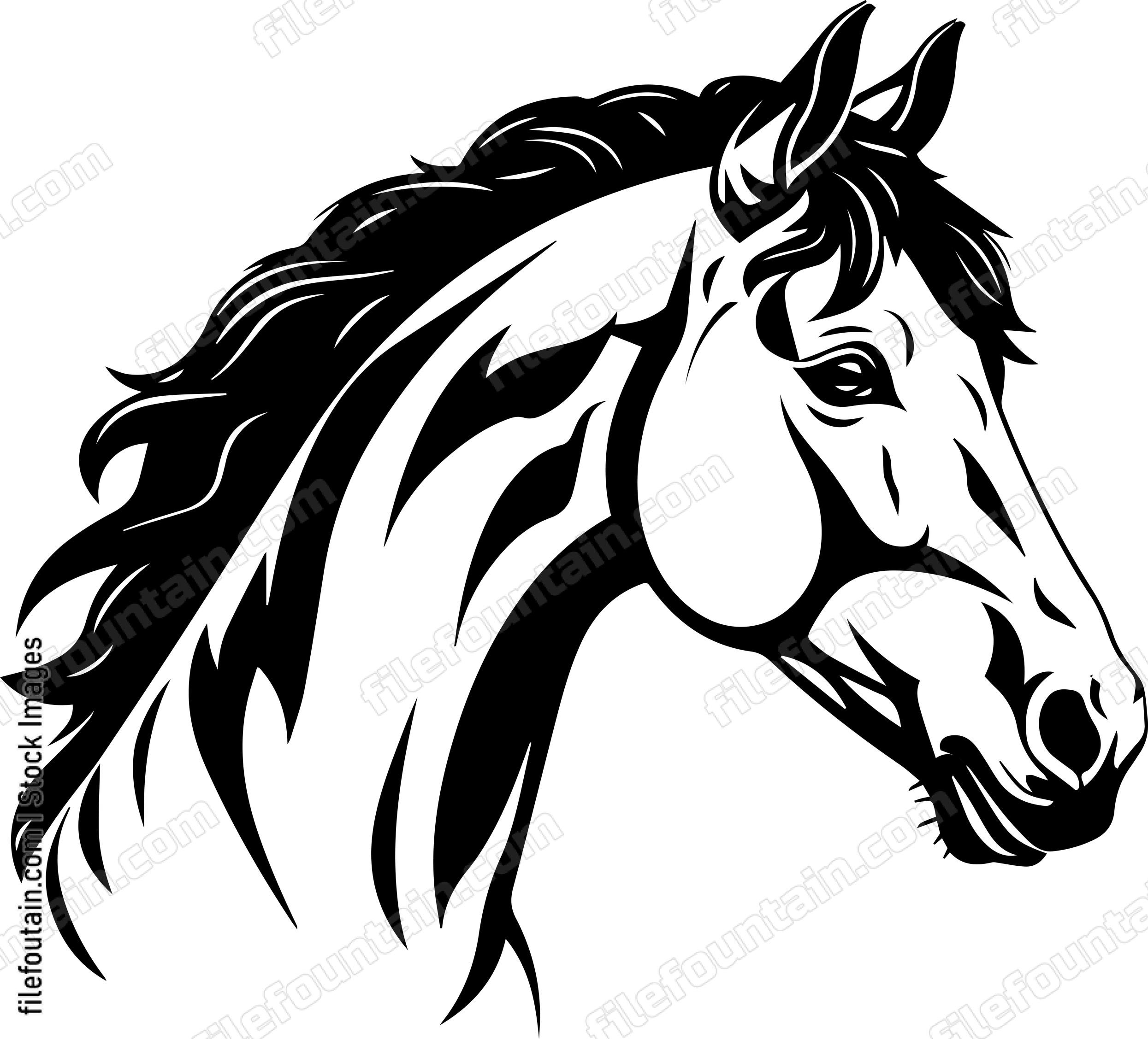 White Horse Mascot