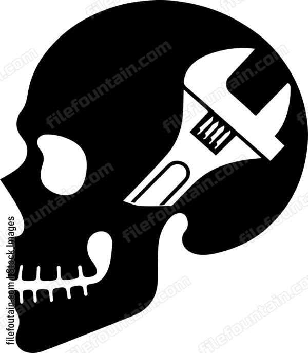 Adjustable Wrench Skull