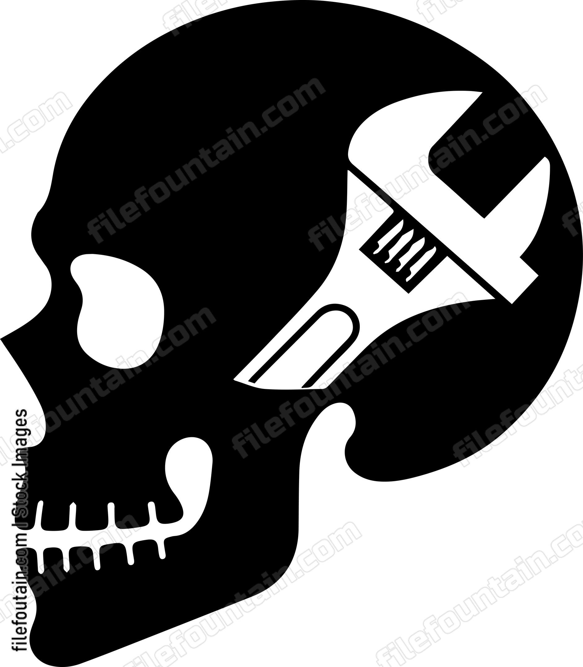 Adjustable Wrench Skull