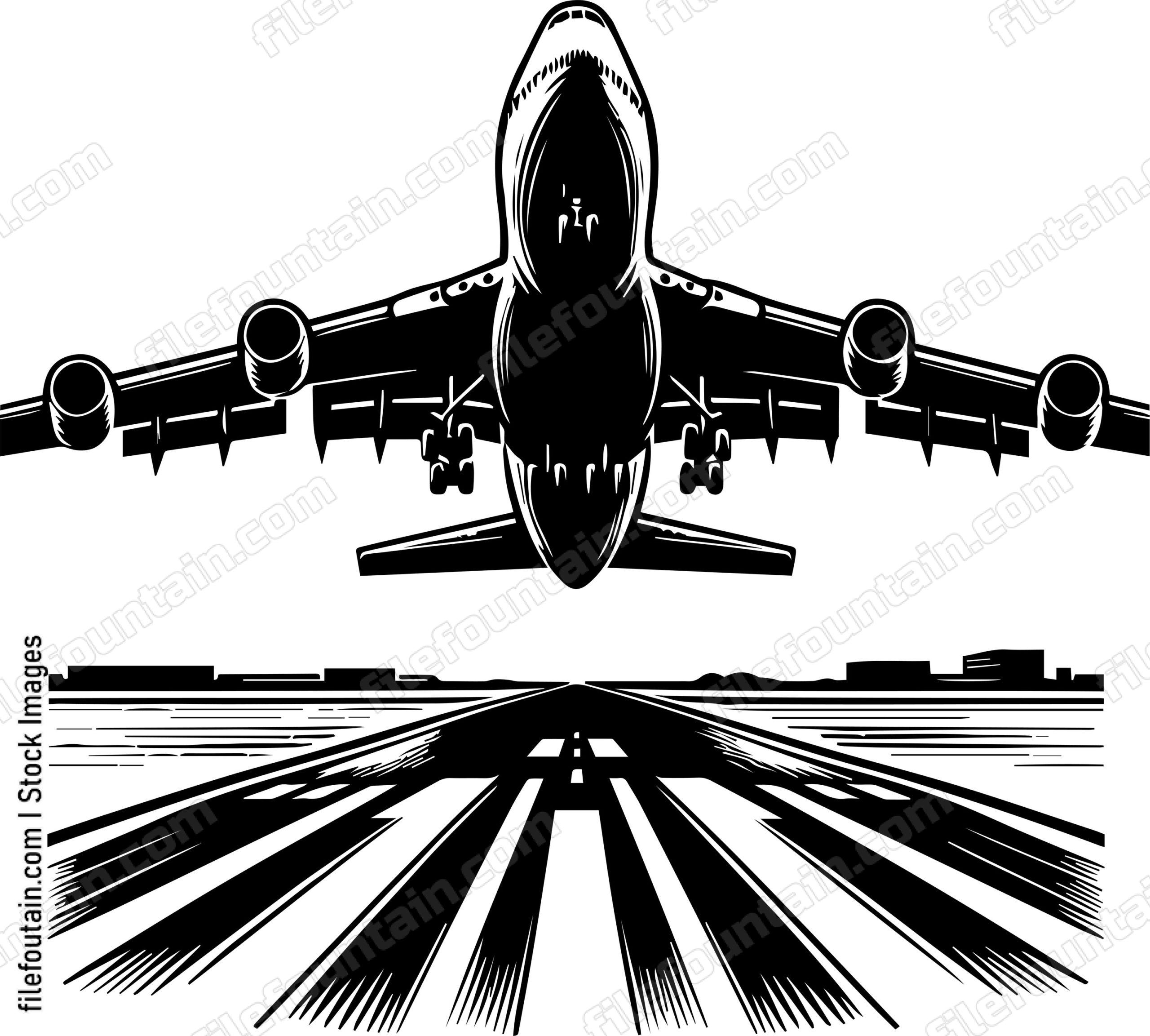 Airplane Runway Takeoff