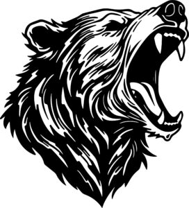 Angry Bear Roaring Mascot