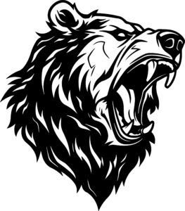 Angry Bear Roaring Mascot