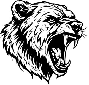 Angry Bear Roaring Mascot