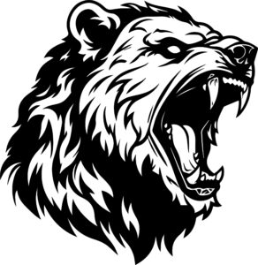 Angry Bear Roaring Mascot