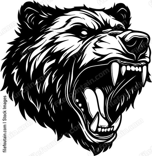 Angry Bear Sports Mascot