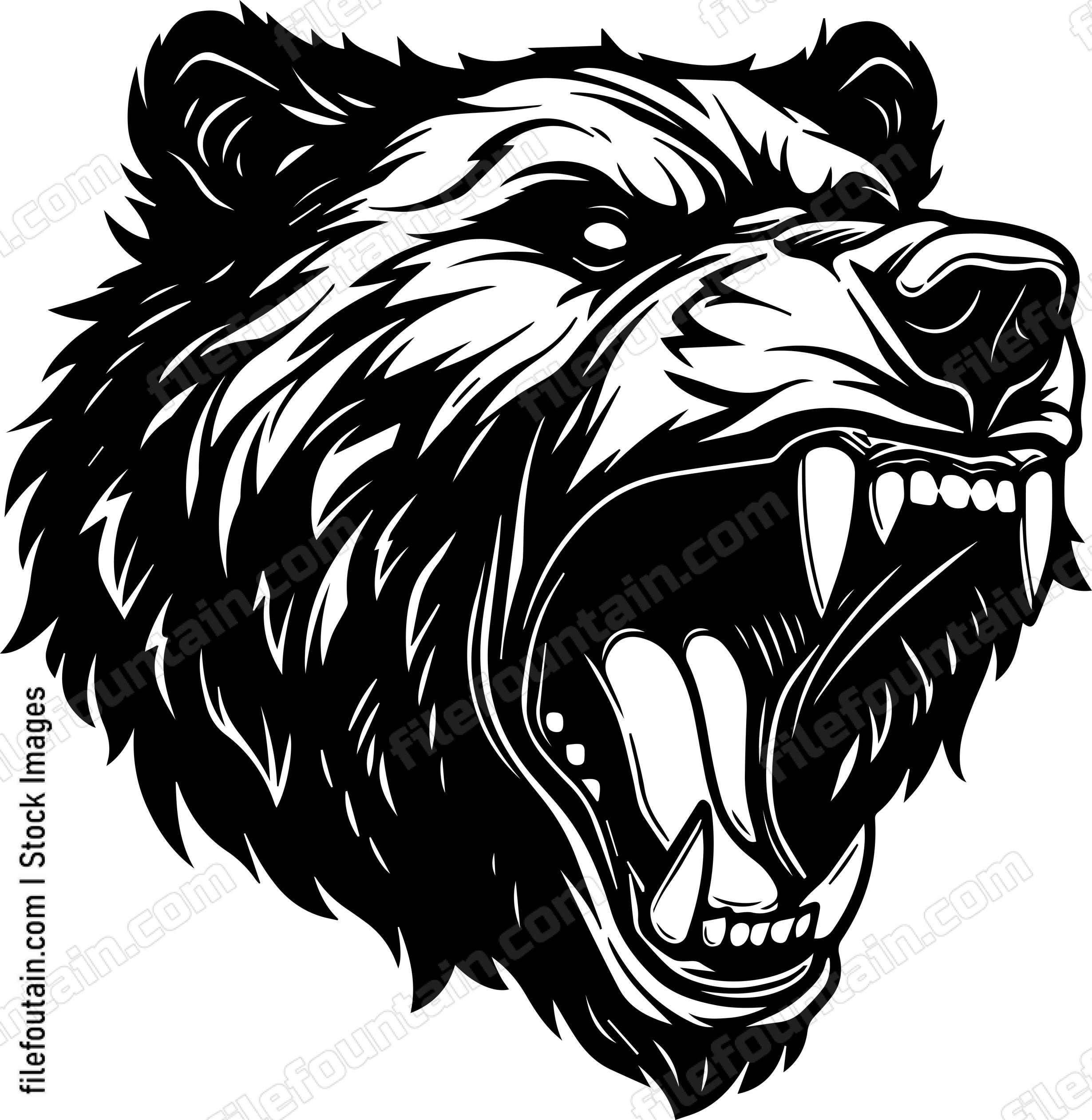 Angry Bear Sports Mascot