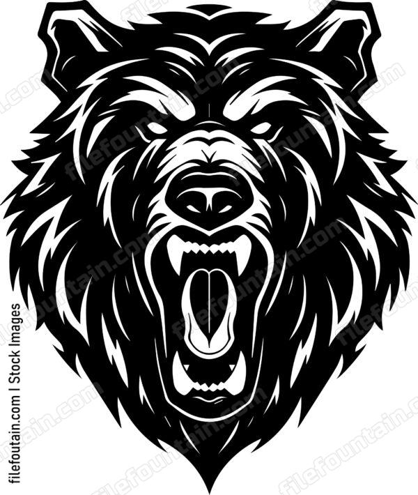Angry Bear Sports Mascot