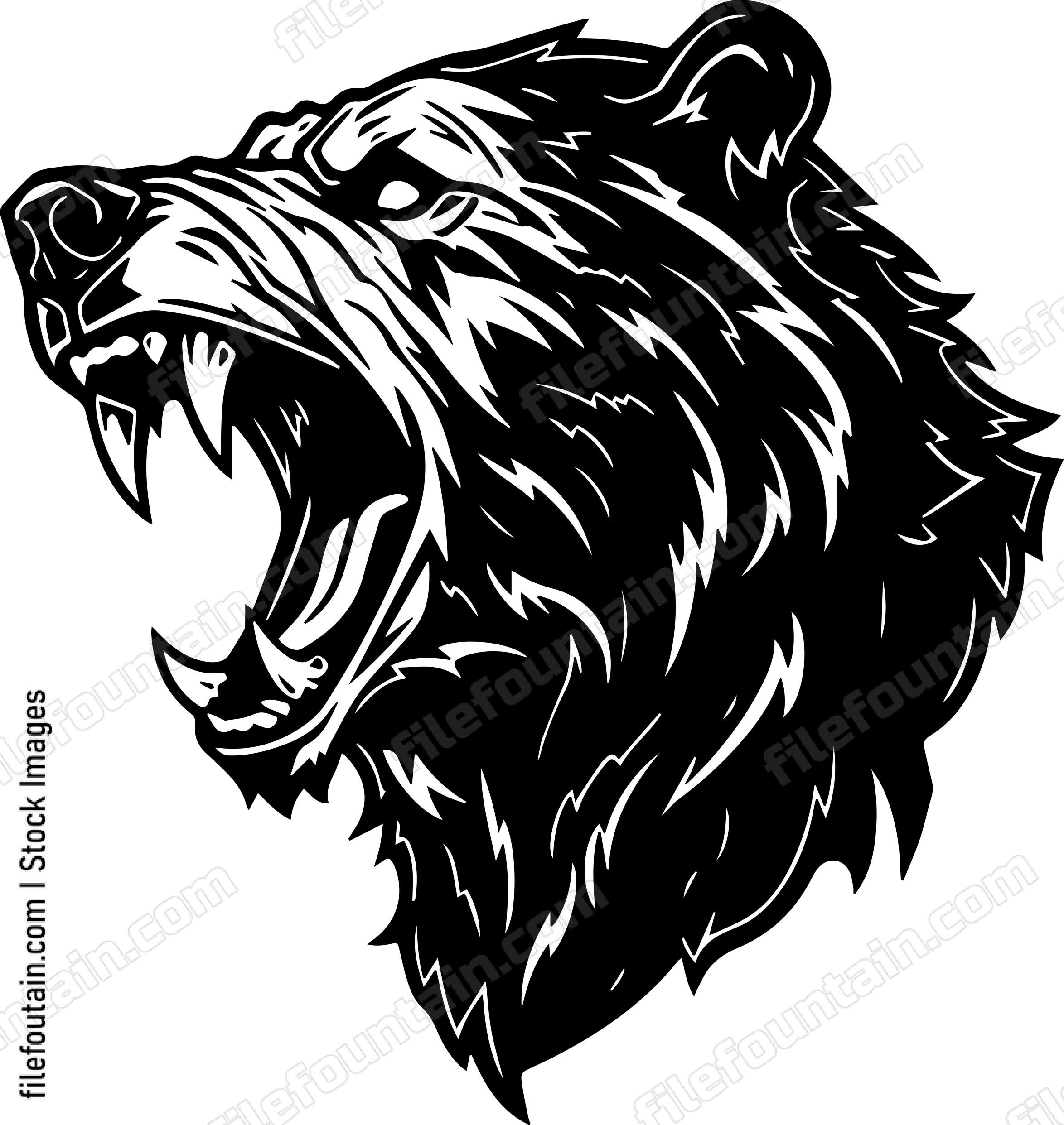 Angry Bear Sports Mascot