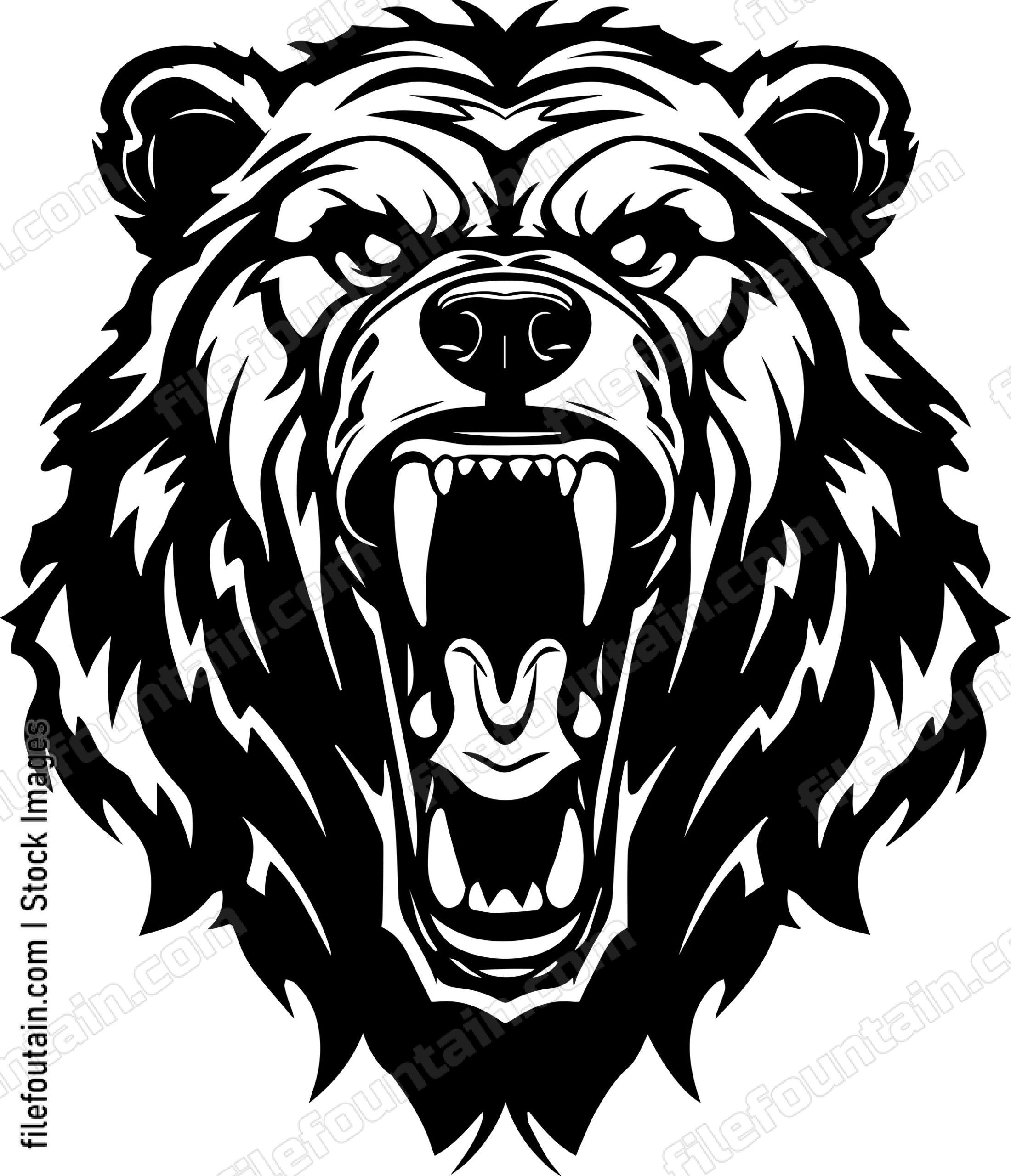 Angry Bear Sports Mascot