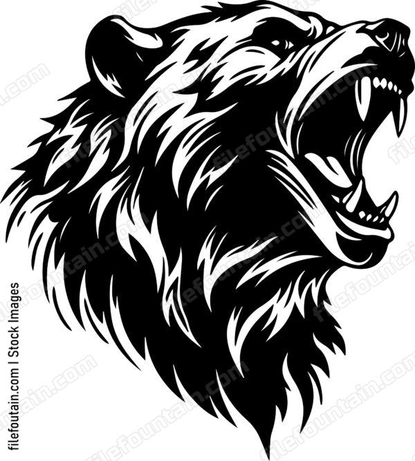 Angry Bear Sports Mascot