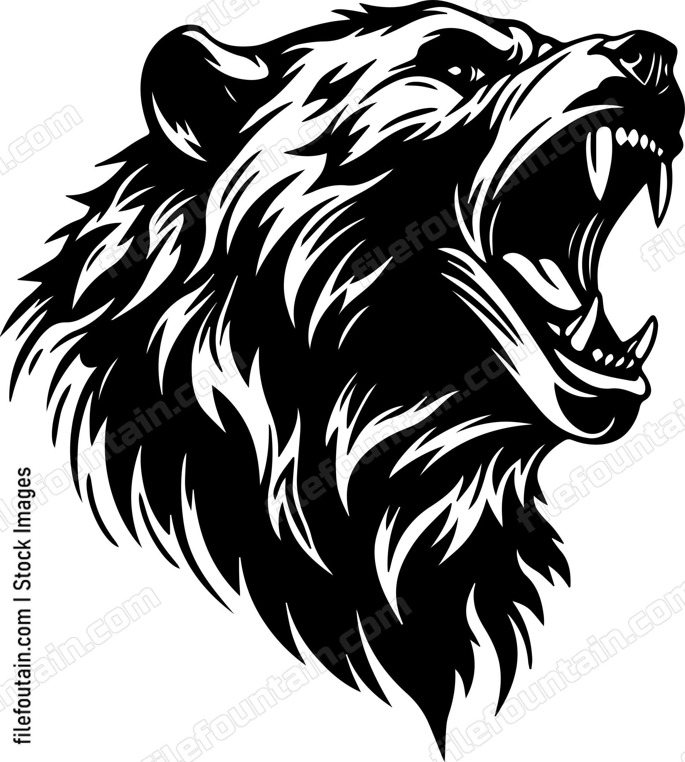 Angry Bear Sports Mascot