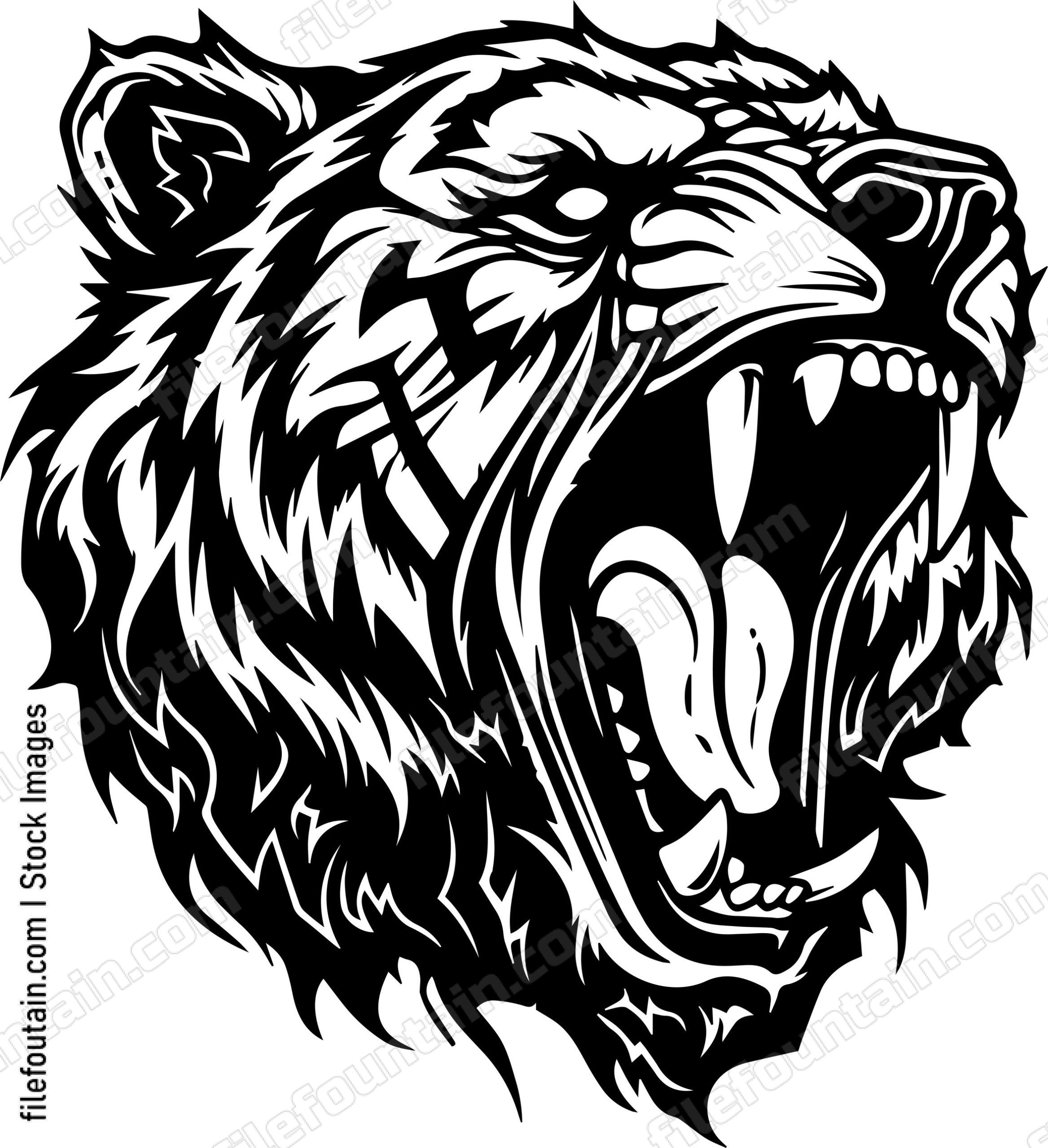 Angry Grizzly Bear