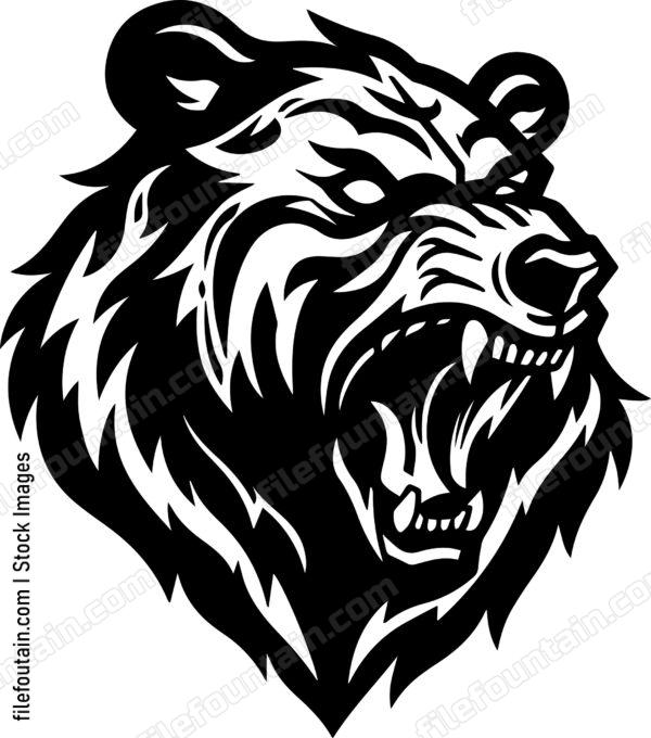 Angry Grizzly Bear