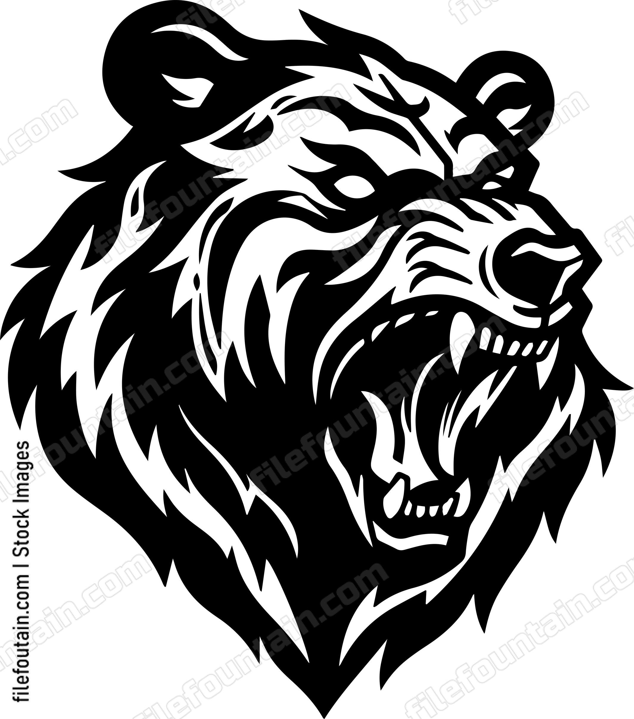Angry Grizzly Bear