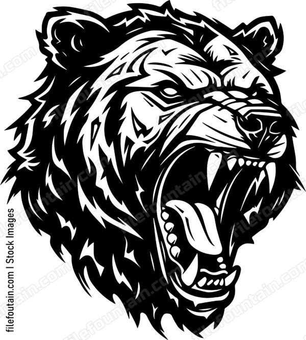 Angry Grizzly Bear