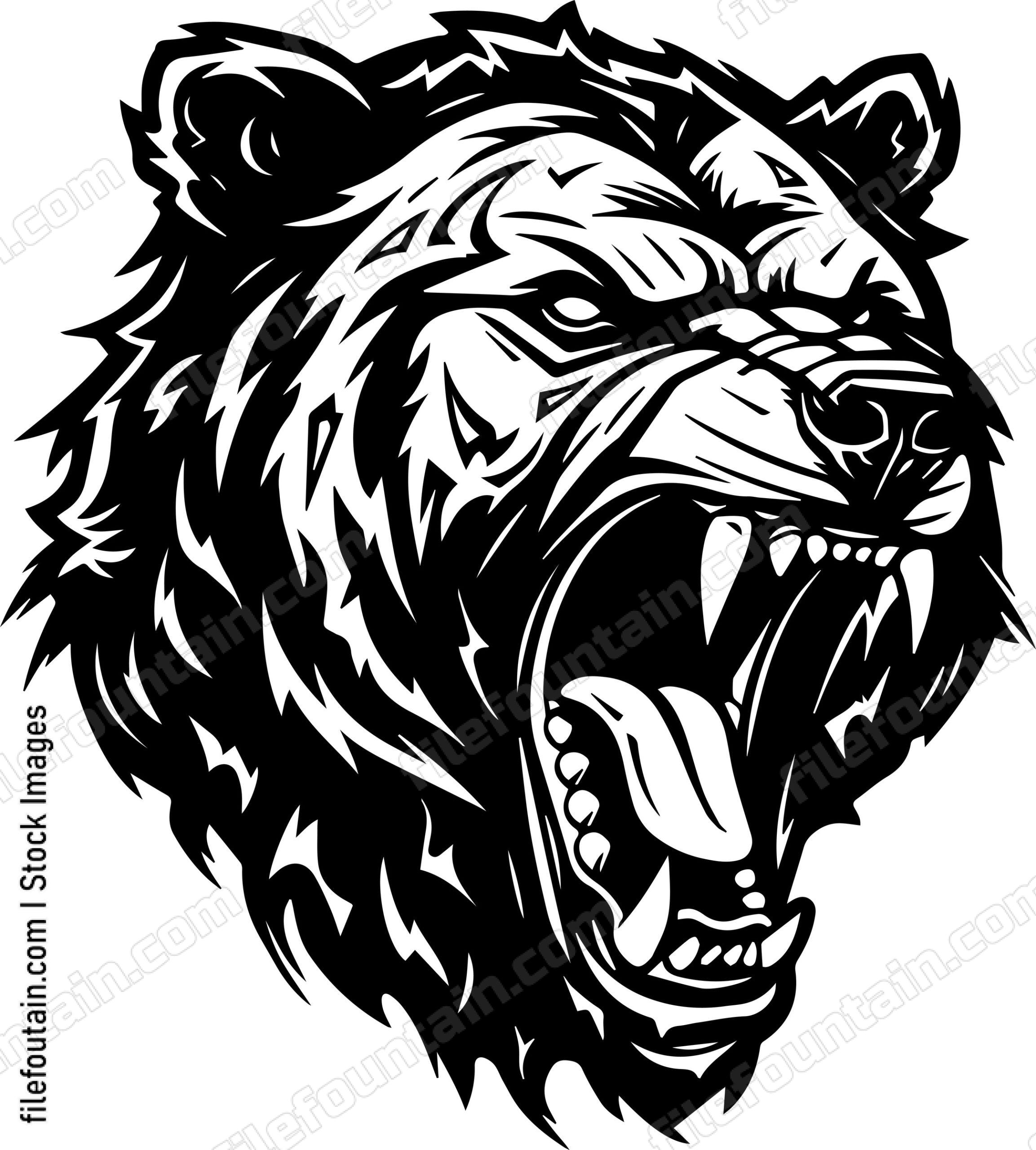Angry Grizzly Bear