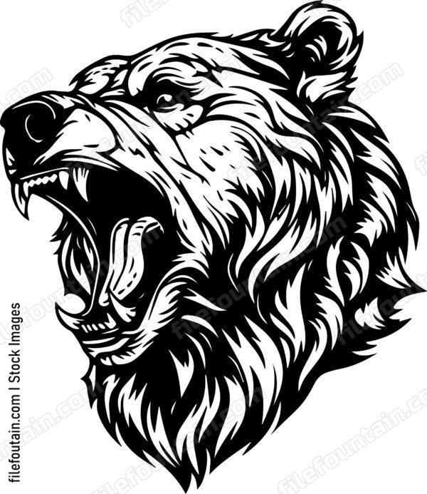 Angry Grizzly Bear