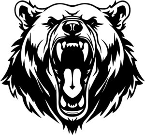 Angry Grizzly Bear Roaring