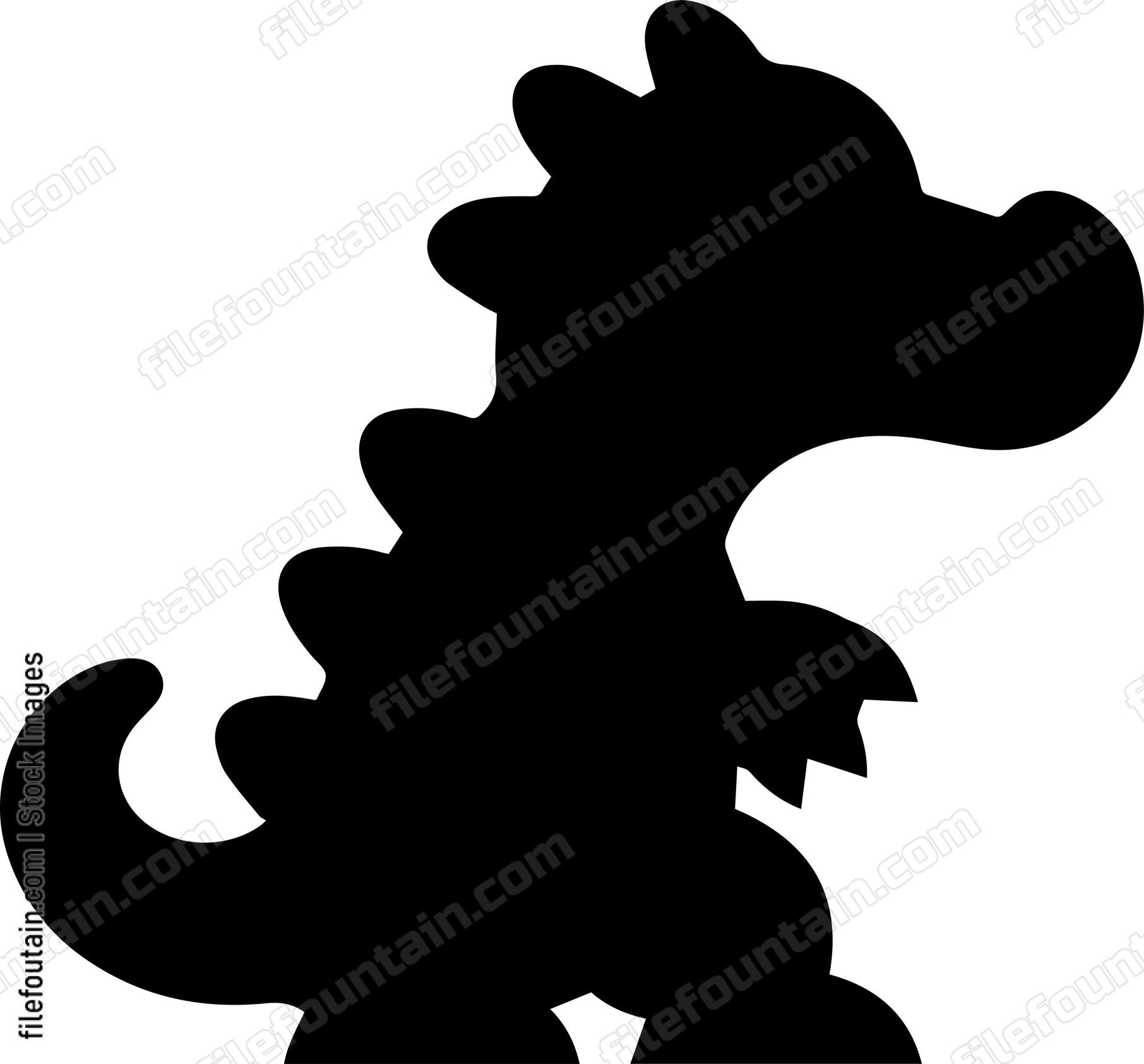 baby alligator silhouette