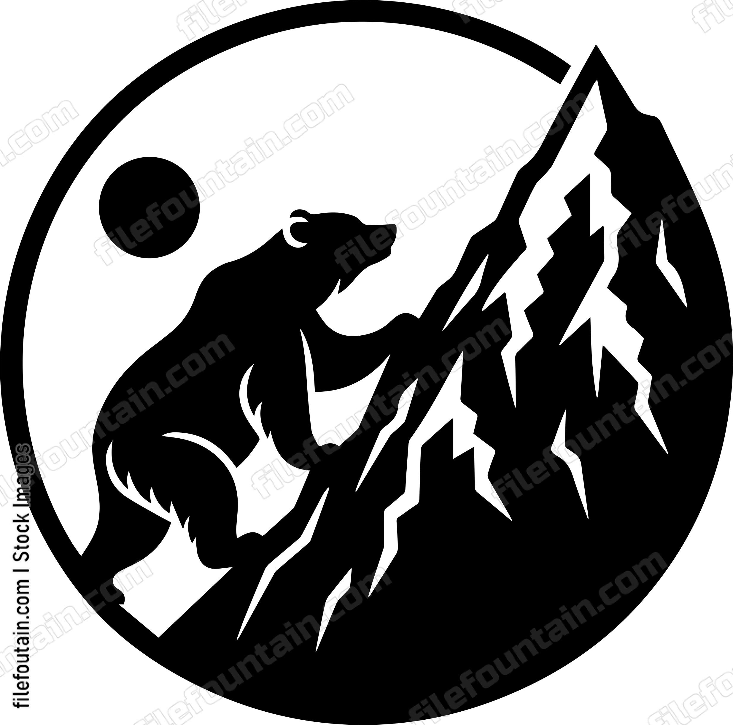 Bear Climbing a Mountain
