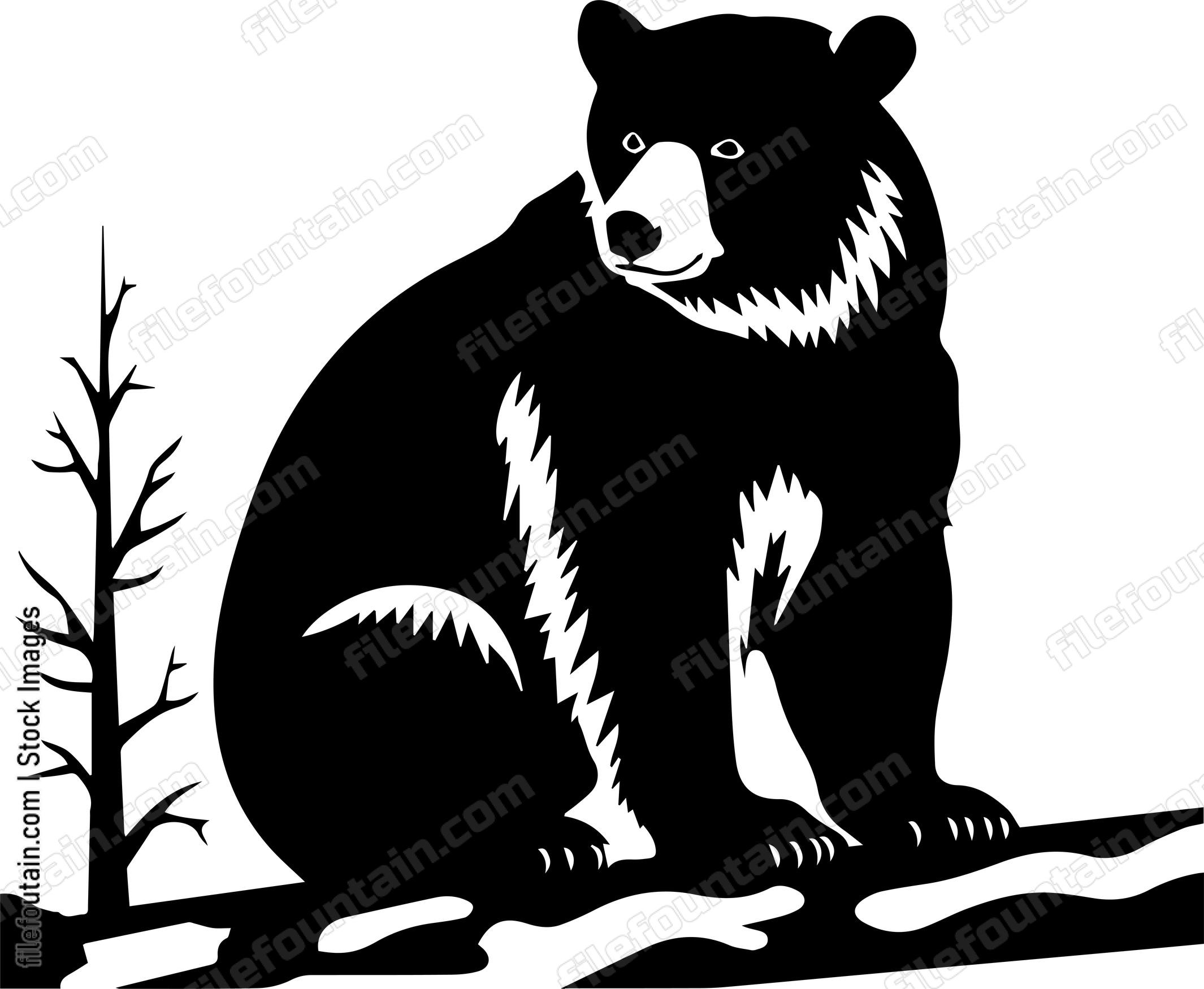 Bear Climbing A Tree Branch
