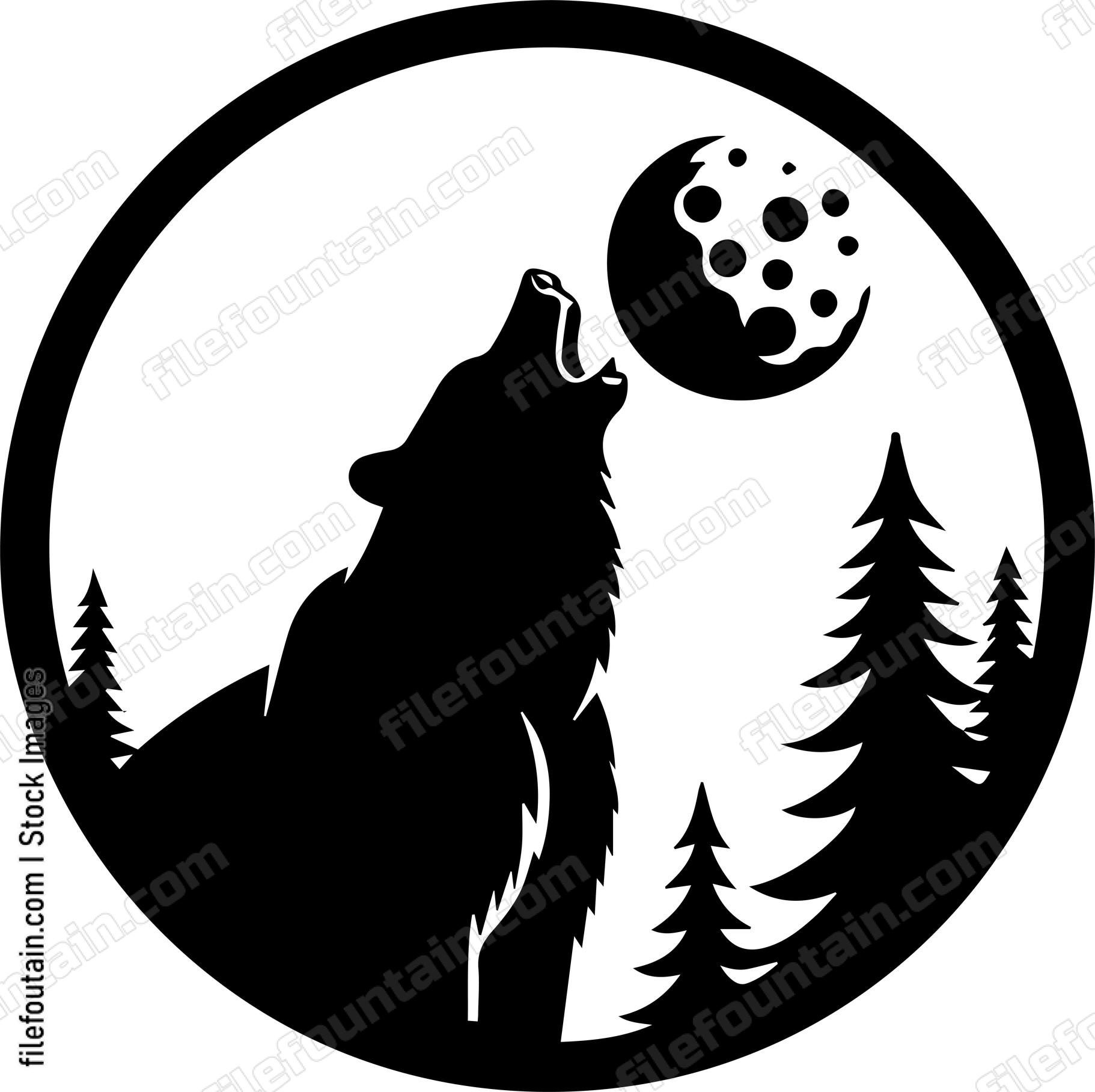 Bear Howling at the Moon