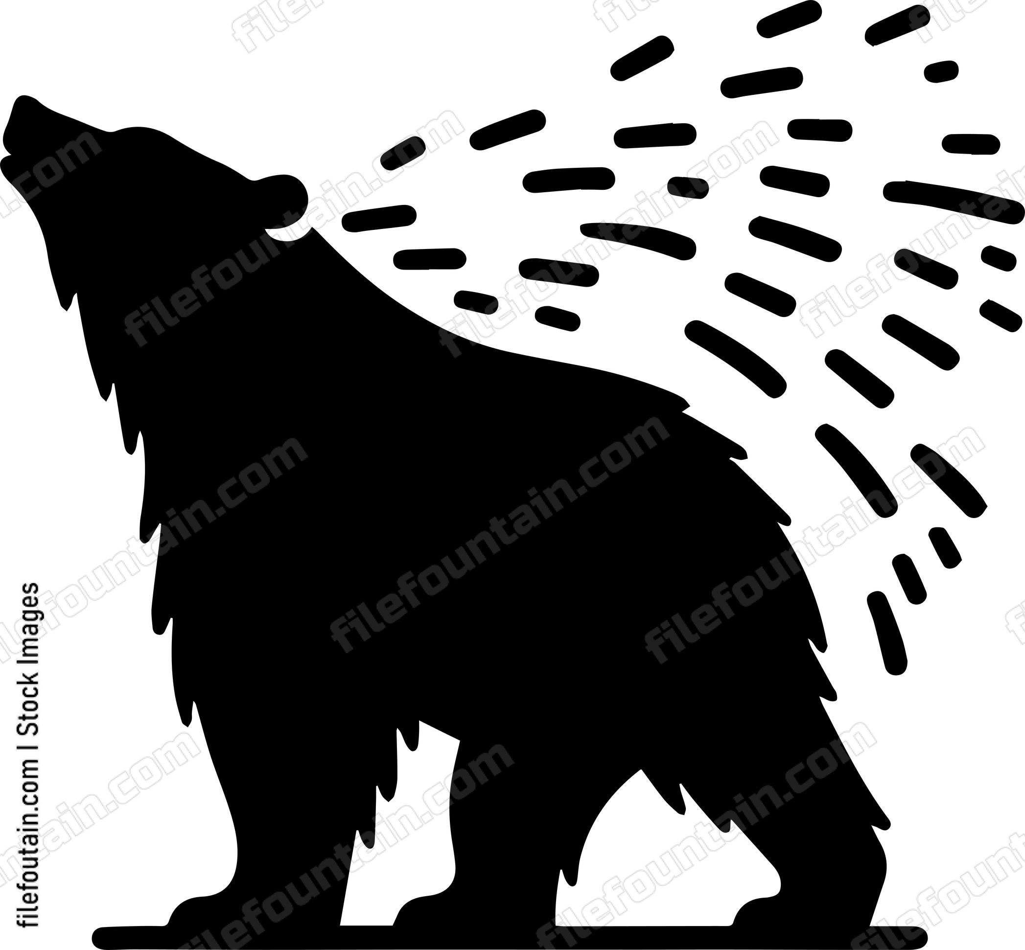 Bear Shaking Off Water