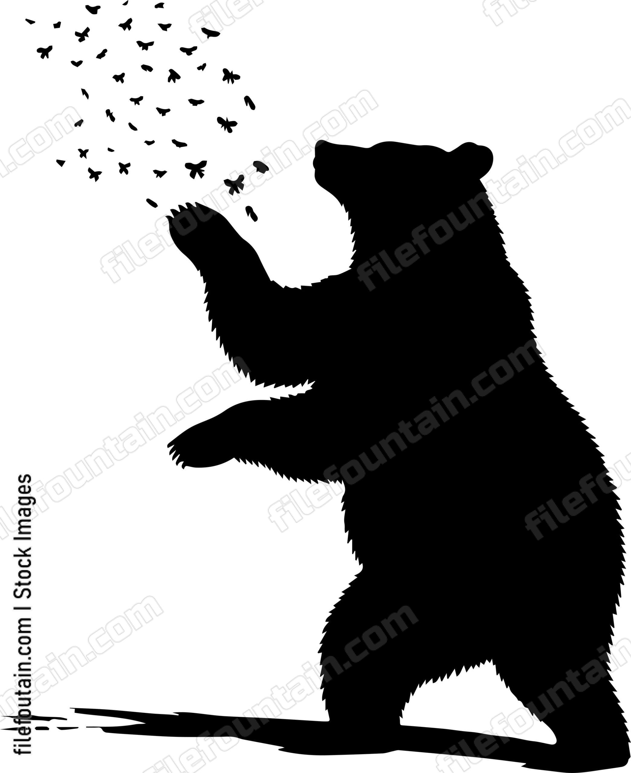 Bear Swatting at Flying Insects