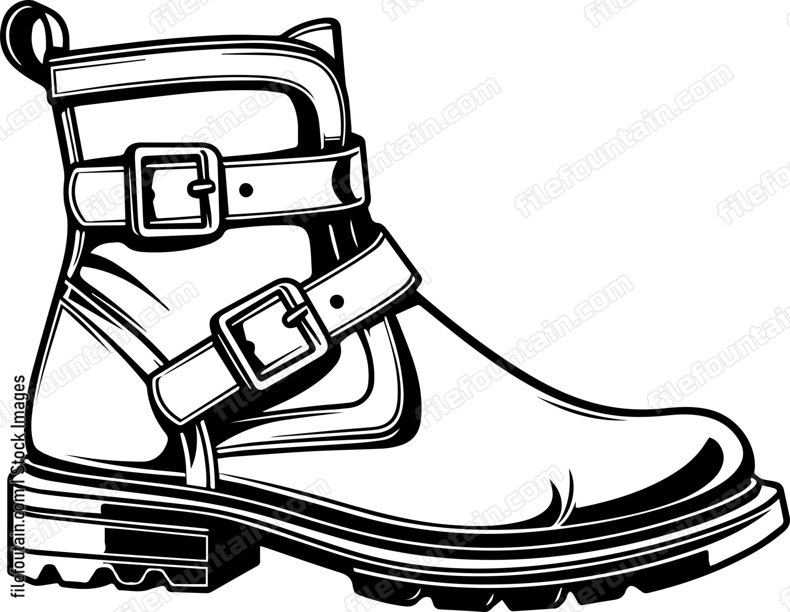 Boot With Buckles