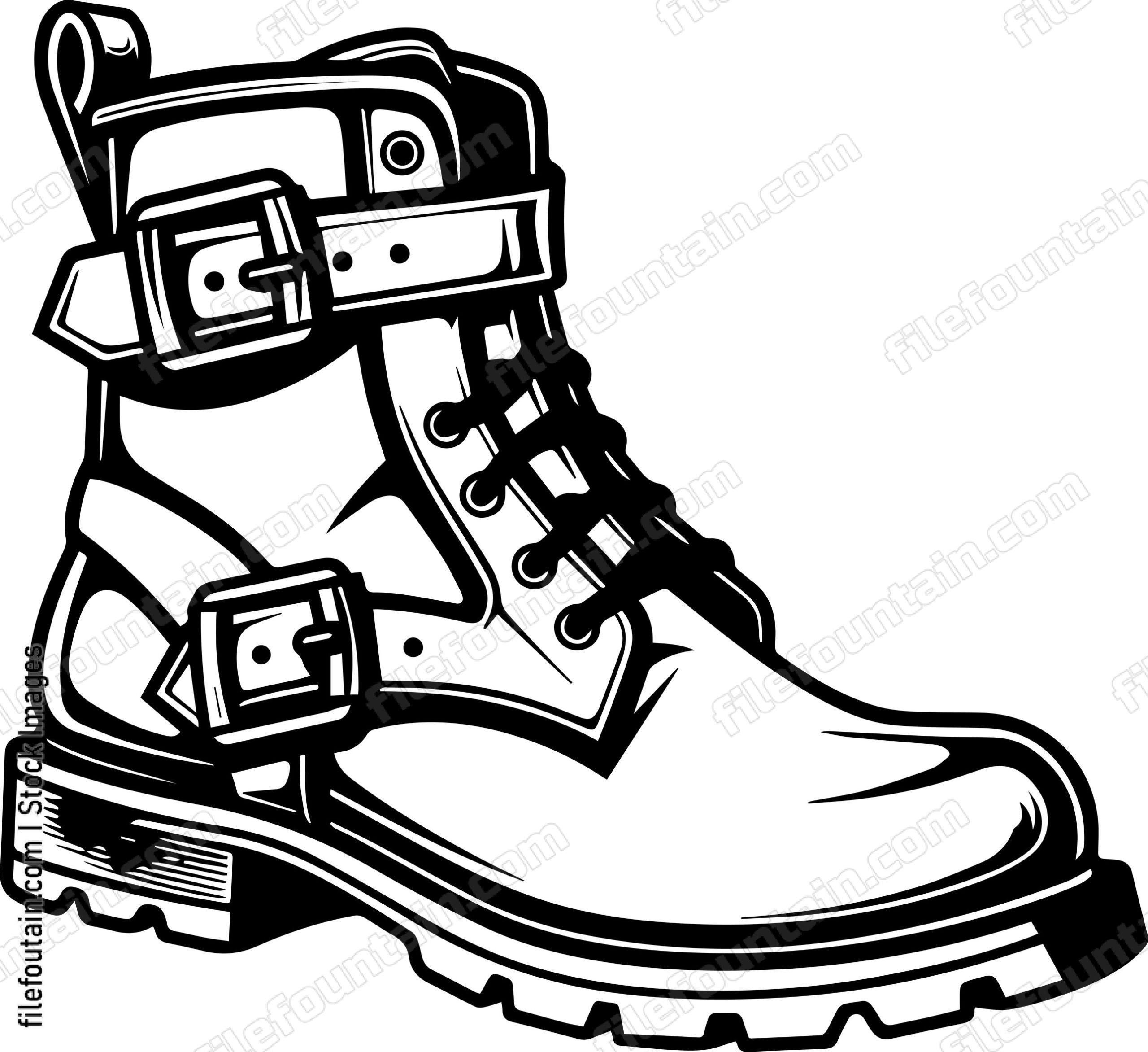 Boot With Buckles