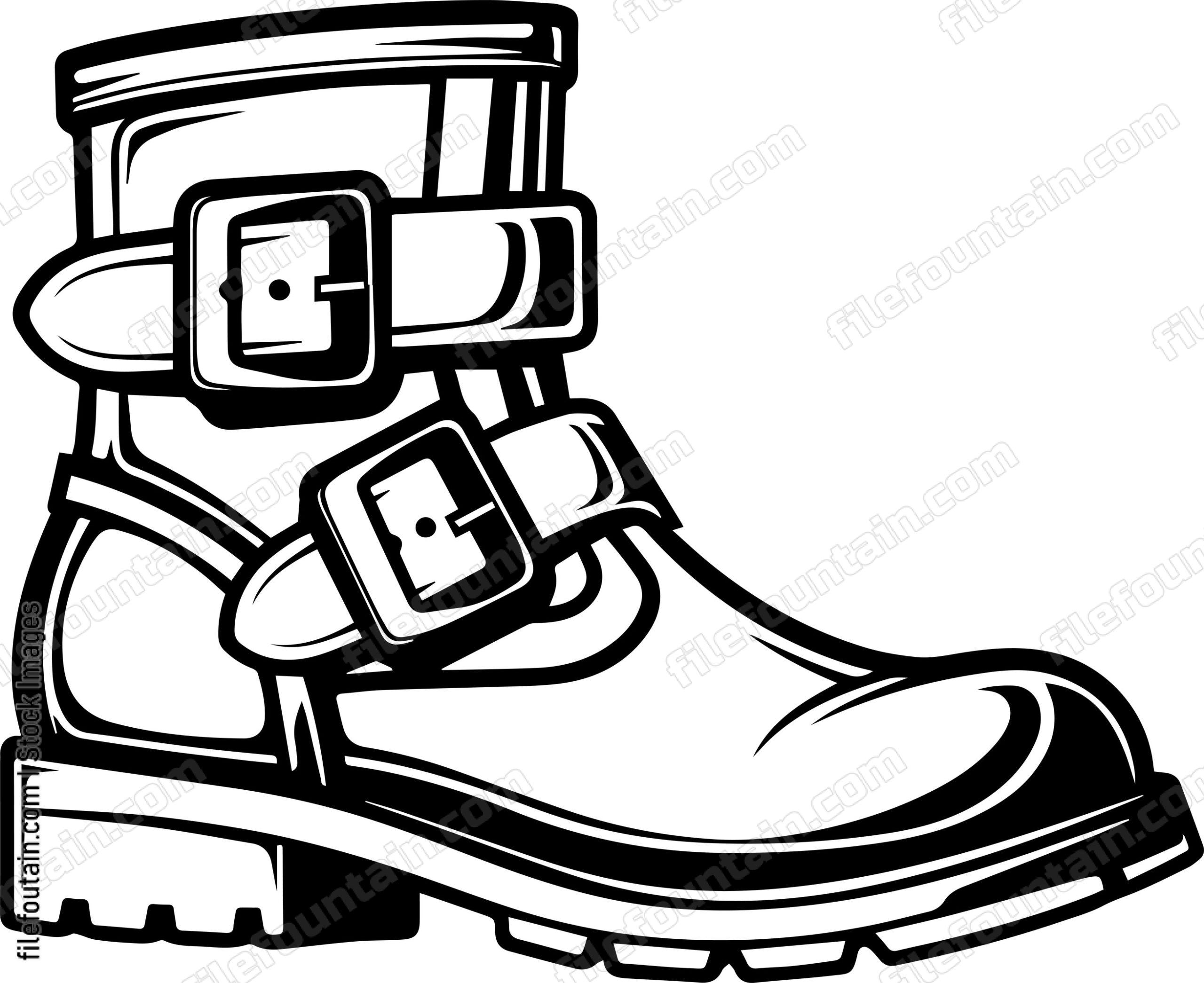 Boot With Buckles