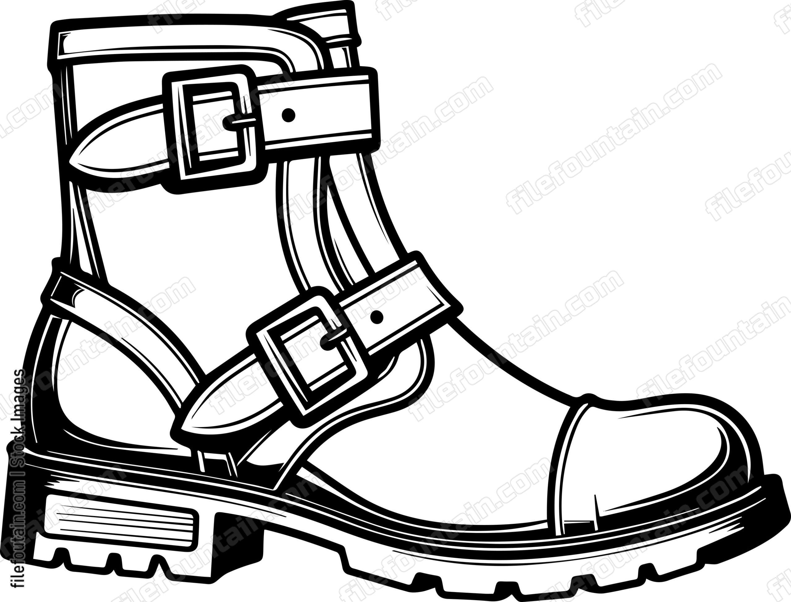 Boot With Buckles