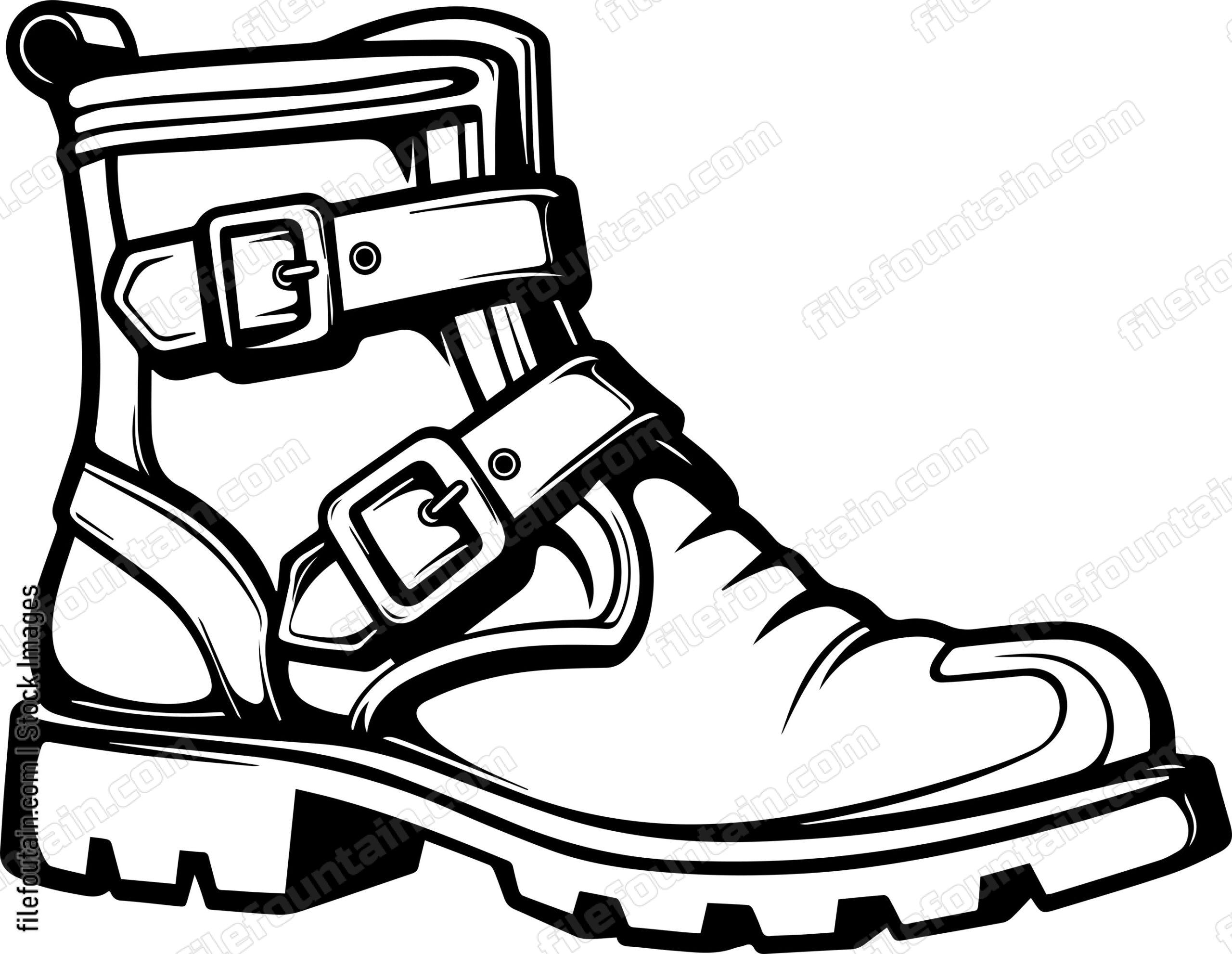 Boot With Buckles