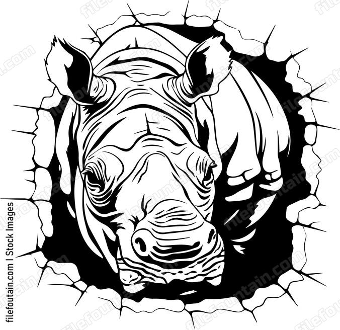 Broken Wall Rhino