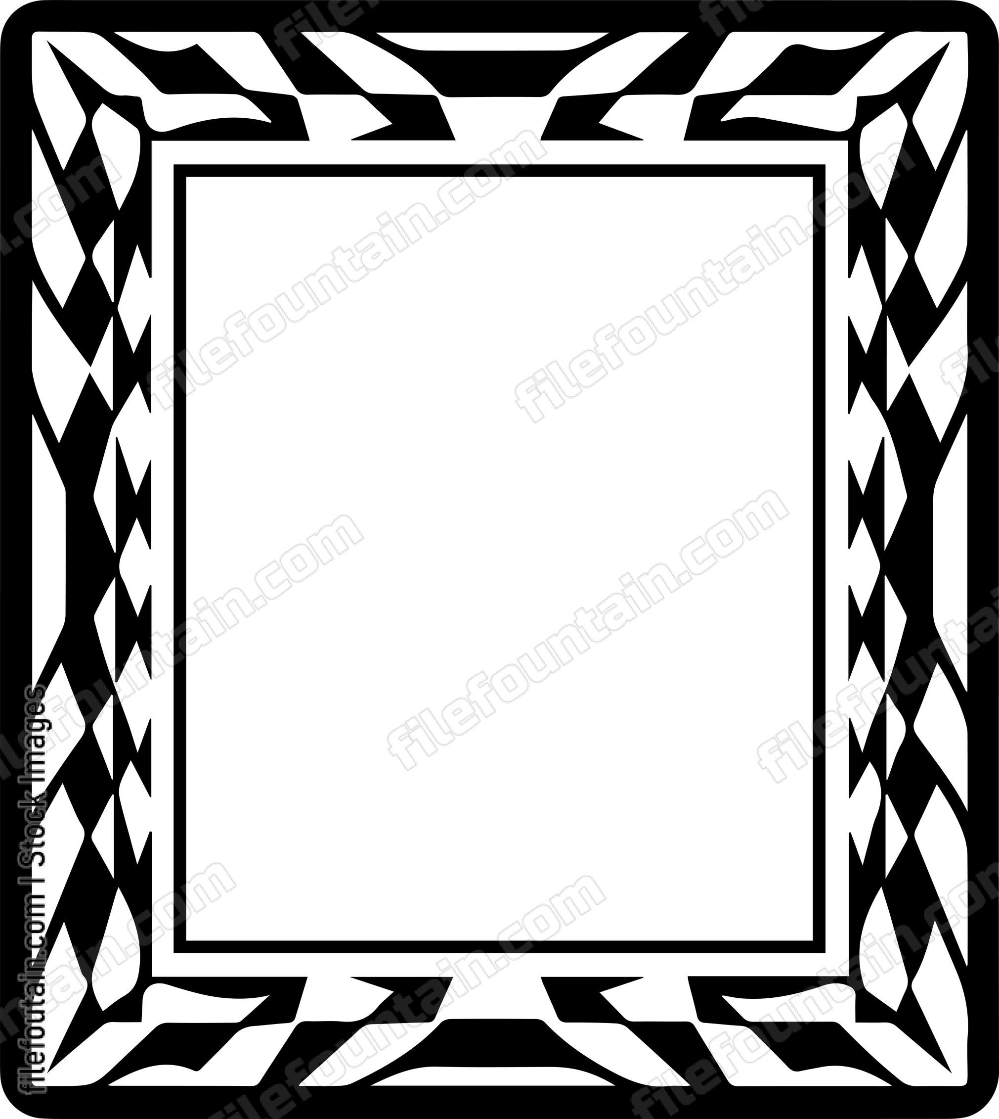 Checkered Rectangle Frame
