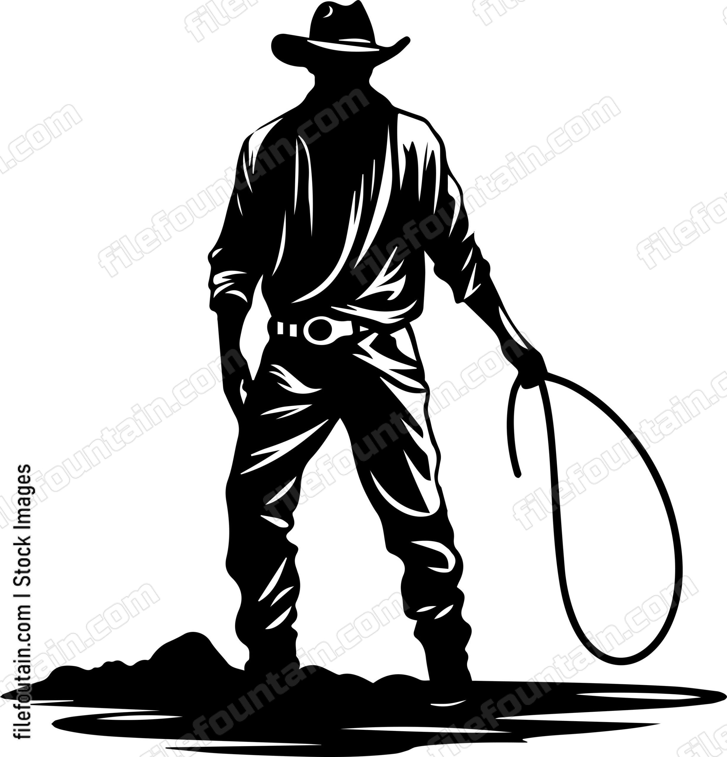 Cowboy With Cattle Rope