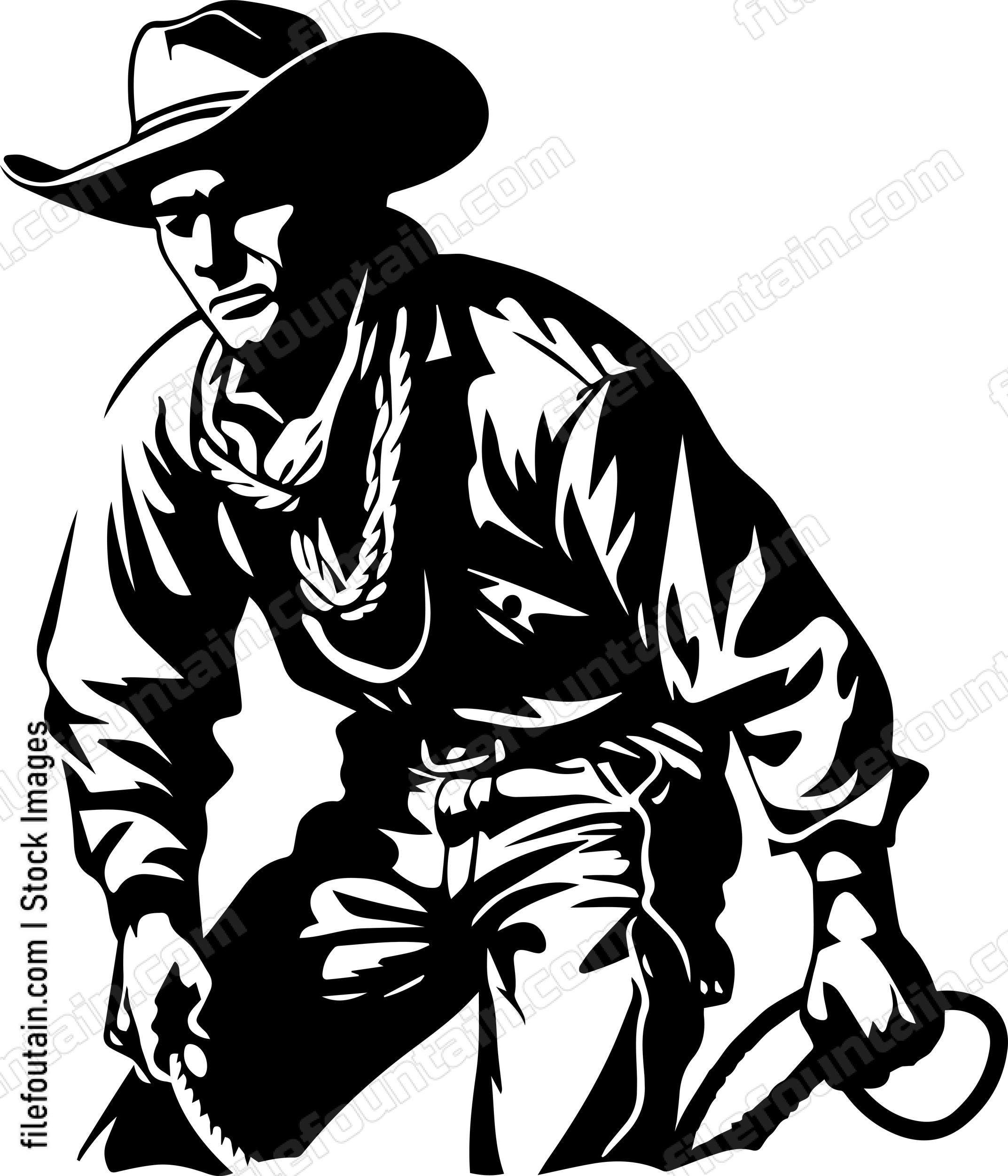Cowboy With Cattle Rope