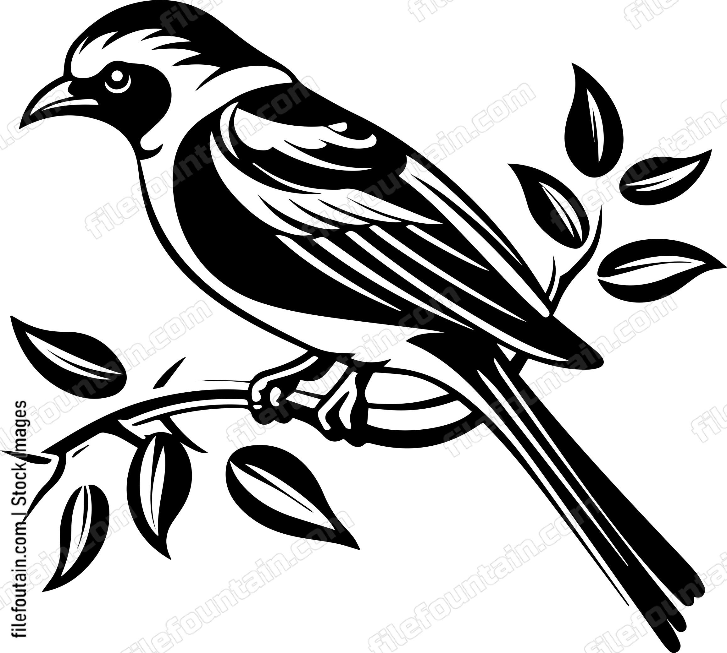 Decorative Branch And Bird