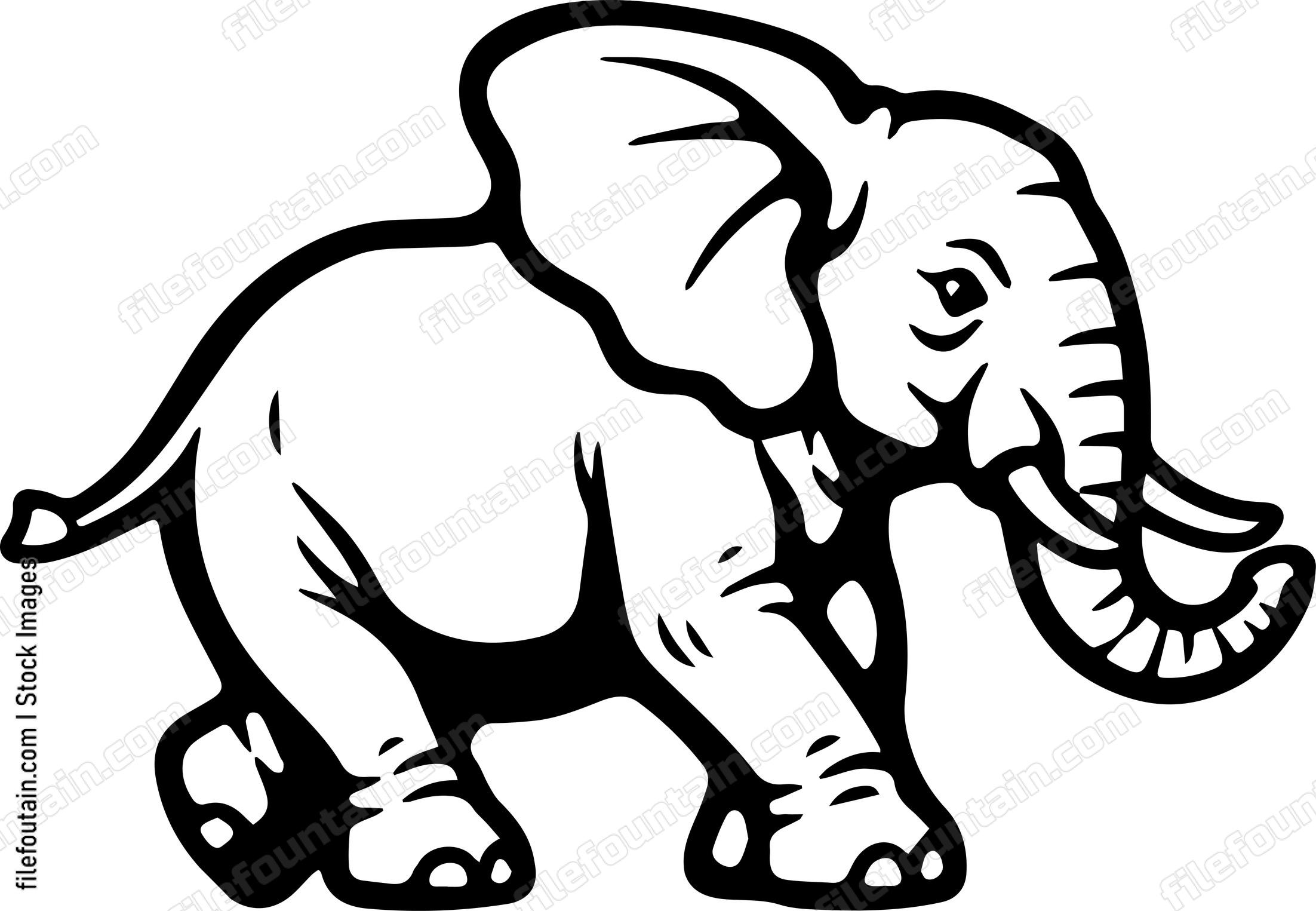 elephant running