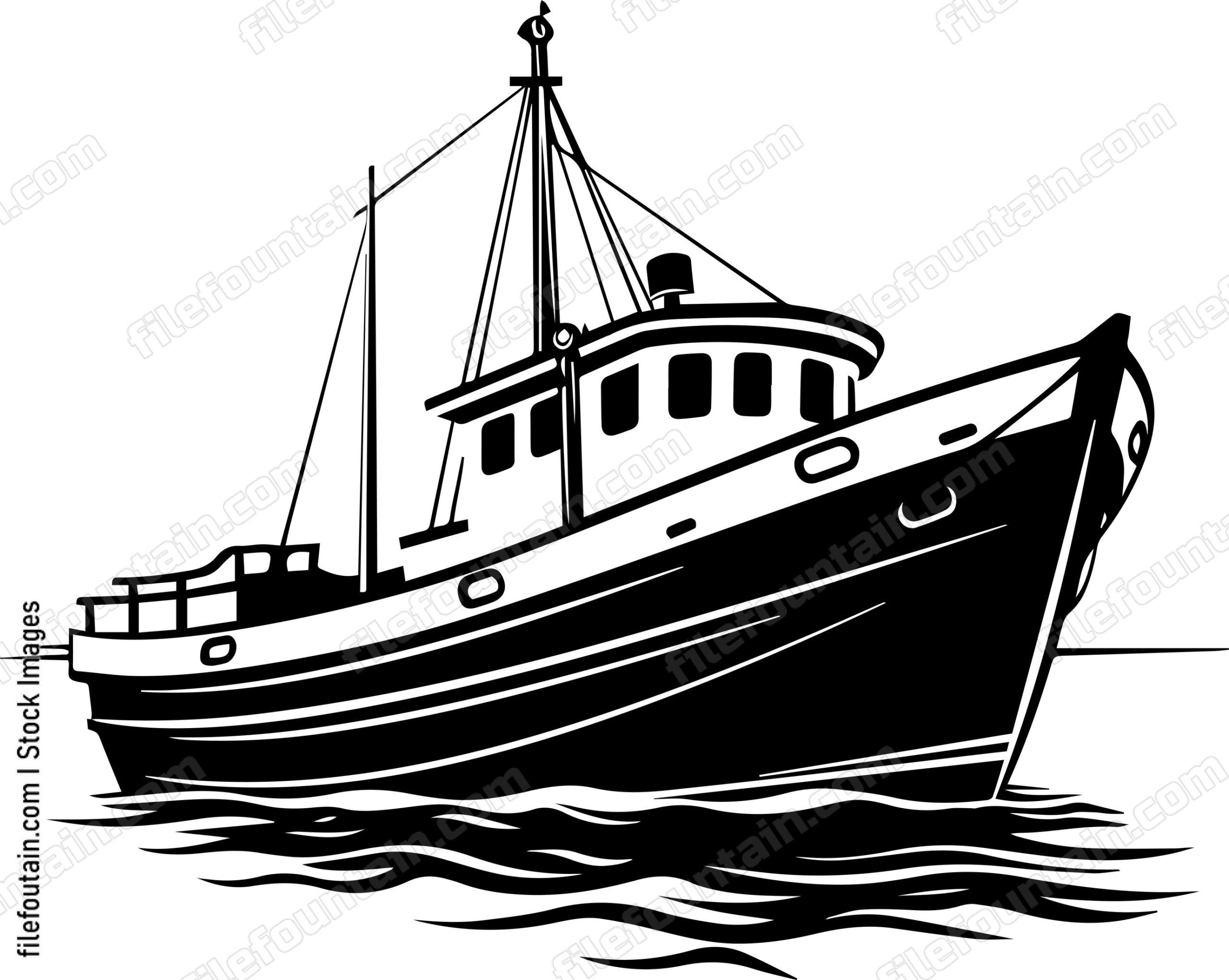 Fishing Boat At Sea