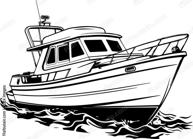 Fishing Motor Boat