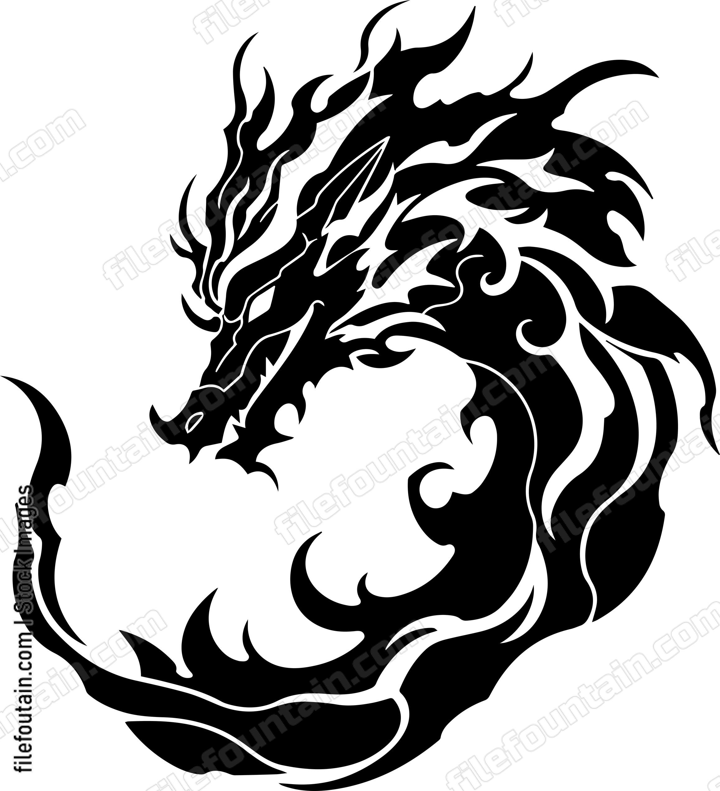 Flaming dragon