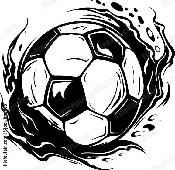 Flaming Soccer Ball