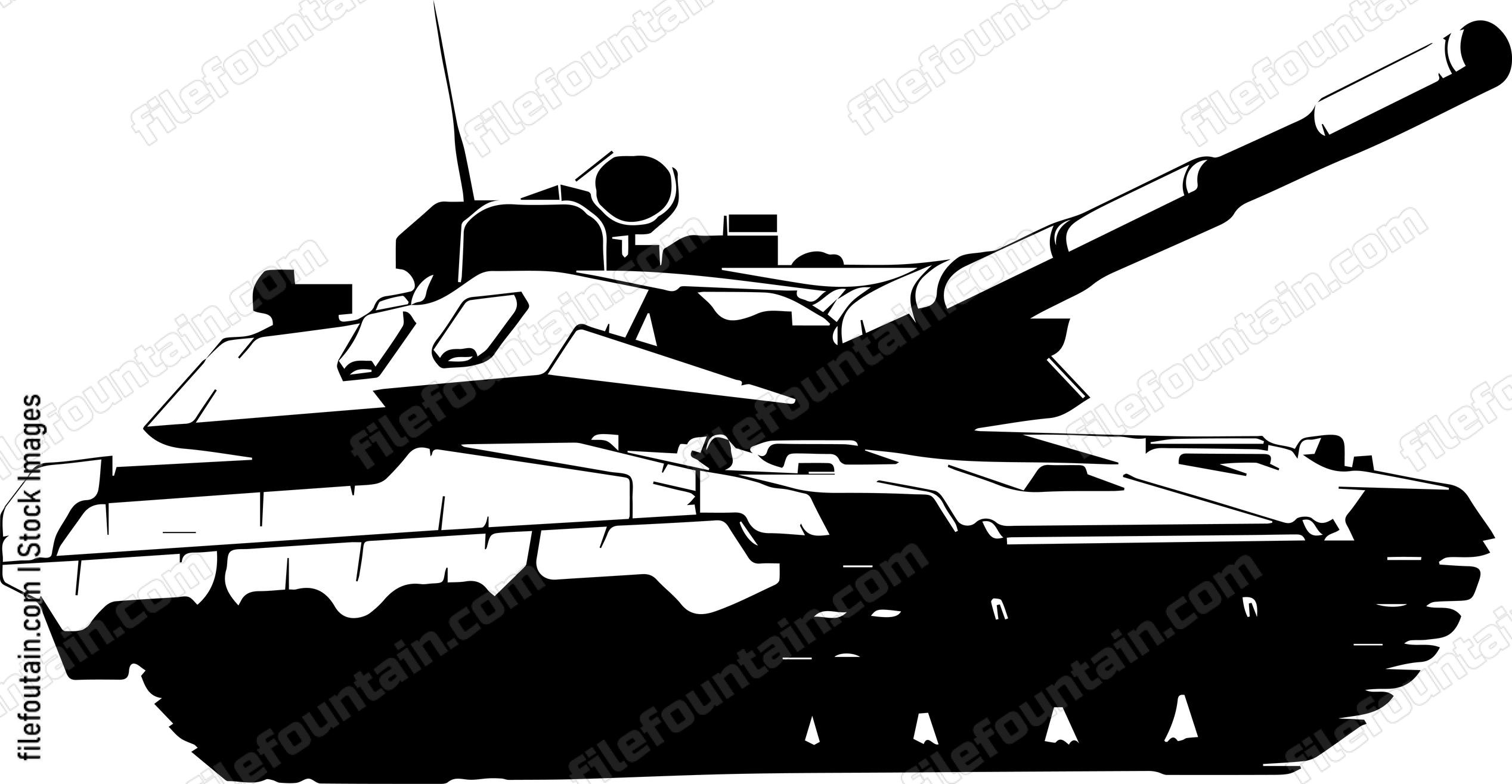 Futuristic battle tank