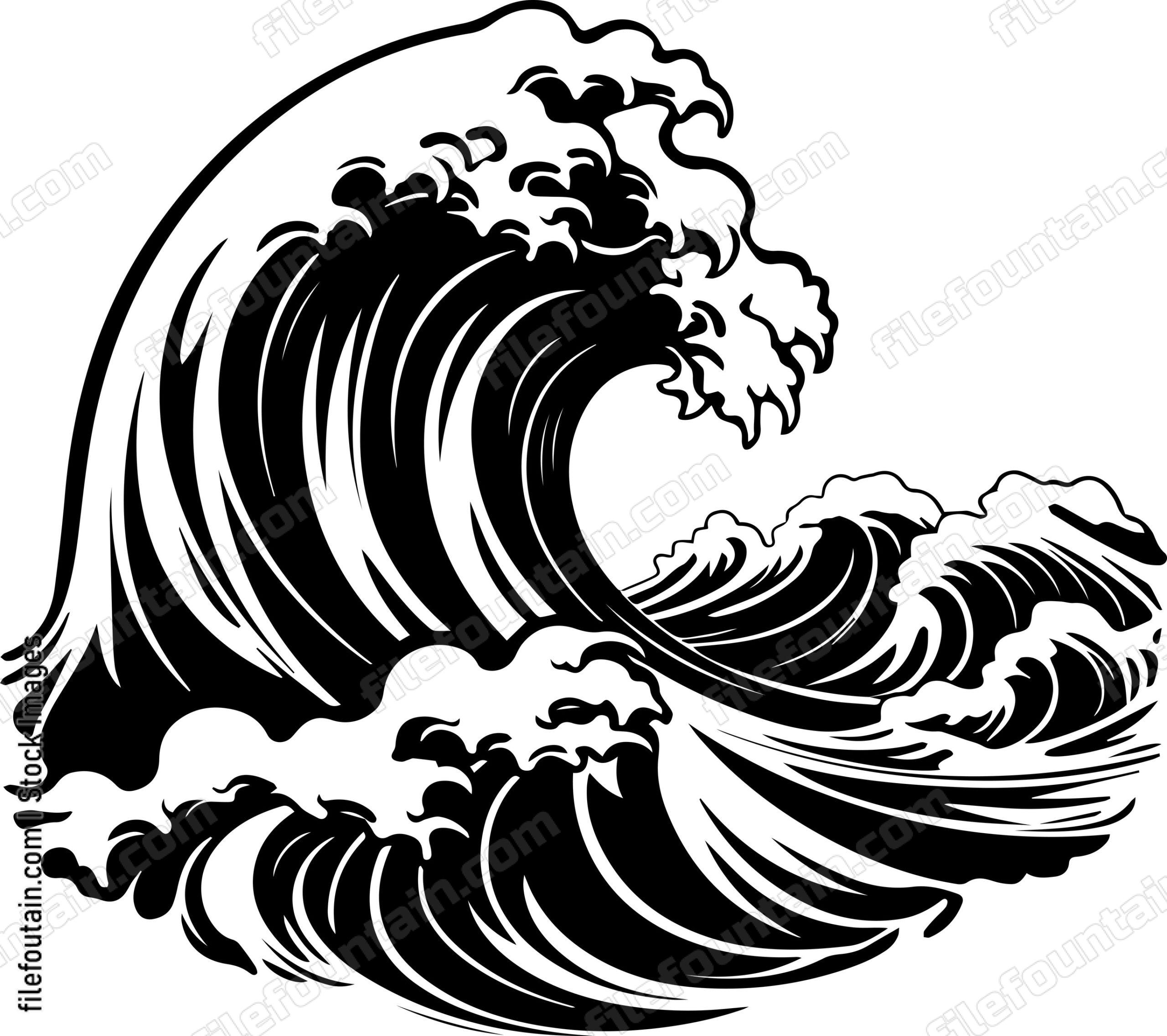 Giant Sea Waves Design
