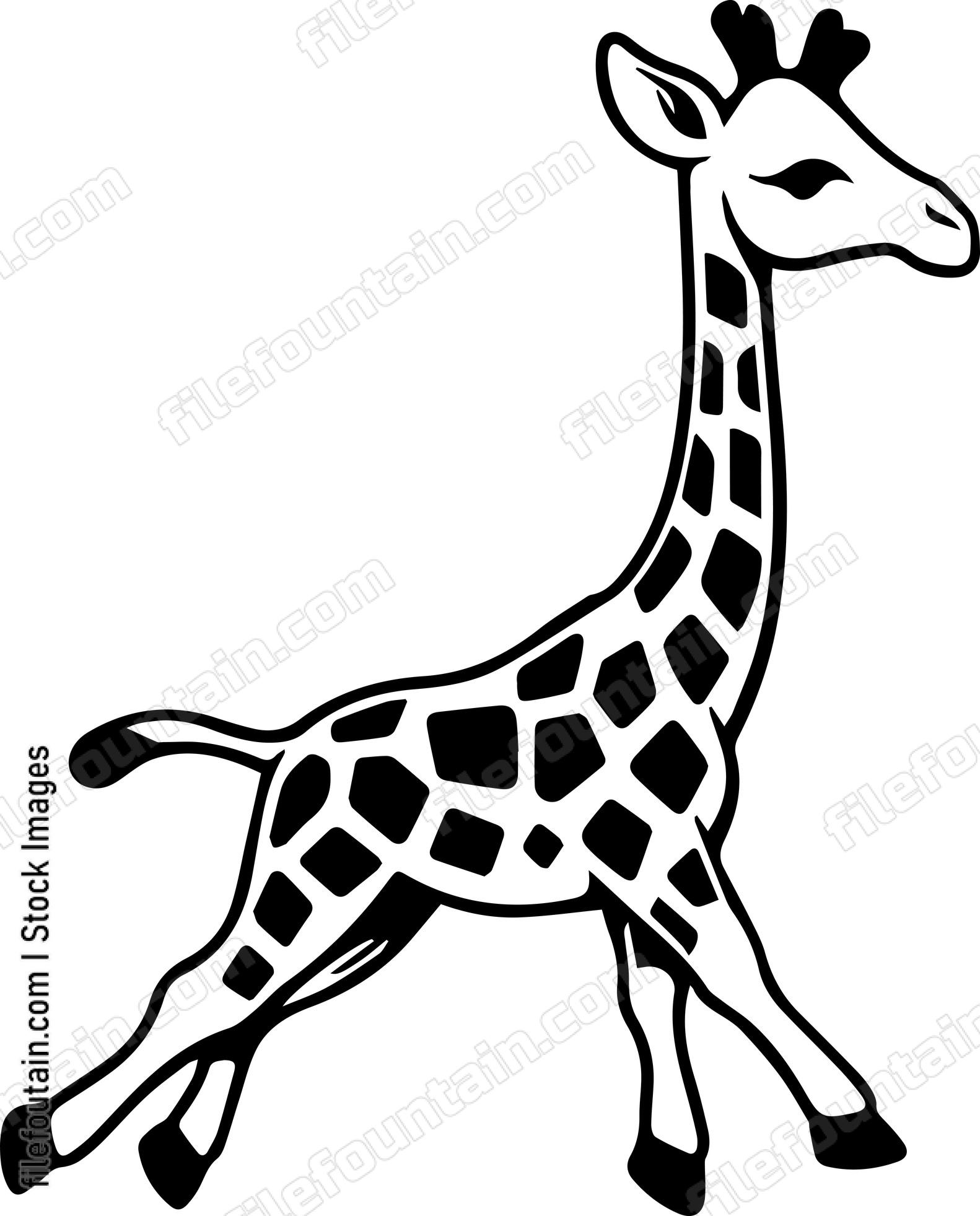 giraffe running