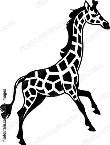 giraffe running