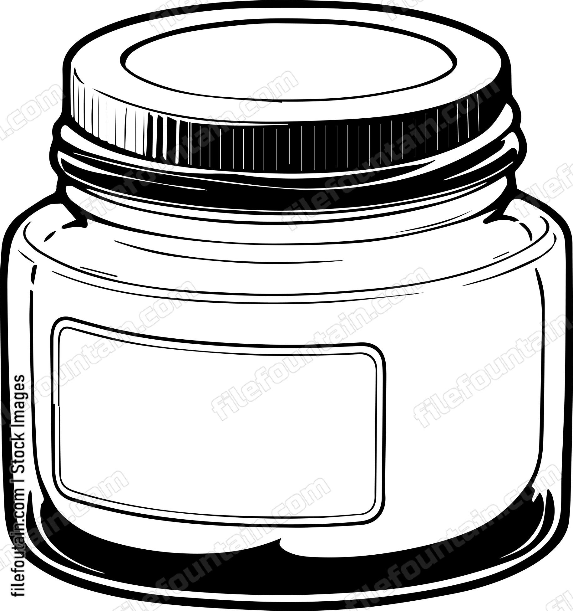 glass cream jar